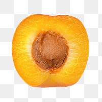 Peach png collage element, transparent background