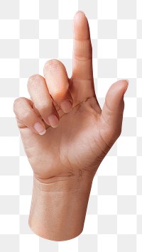 PNG Hand pointing transparent background