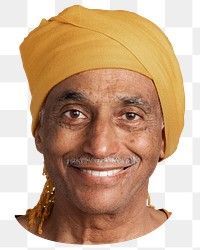 PNG Indian man, collage element, transparent background