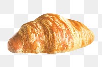Breakfast croissant png, food element, transparent background