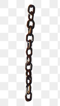 Vintage chain png chromolithograph art, transparent background. Remixed by rawpixel. 