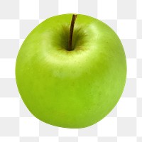 Green apple png, transparent background