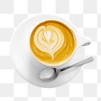 Cappuccino coffee cup png cafe, transparent background