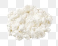 Png glob of cottage cheese, transparent background