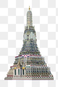 Png Wat Arun in Thailand, transparent background