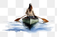 PNG  Watercraft canoeing vehicle rowboat. AI generated Image by rawpixel.