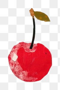 PNG Cherry art reflection floating. AI generated Image by rawpixel.