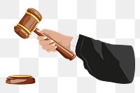 Legal system png, aesthetic illustration, transparent background