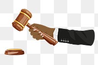 Legal system png, aesthetic illustration, transparent background