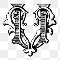 PNG monograms, transparent background