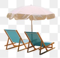 PNG Summer beach furniture outdoors vacation. 