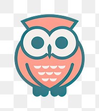 PNG Owl animal bird logo. AI generated Image by rawpixel.