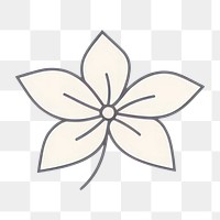 PNG Flower pattern plant white background. AI generated Image by rawpixel.