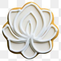 PNG Lotus icing dessert food. AI generated Image by rawpixel.