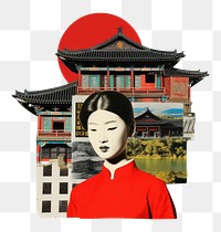 PNG Pop korea traditional art collage represent of korea culture advertisement architecture photography.