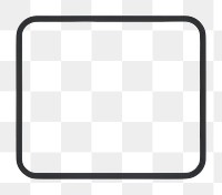 PNG Minimalist square icon design