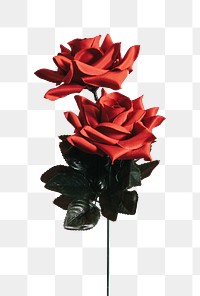Paper rose png flower sticker, transparent background