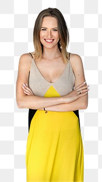 Smiley woman png sticker, transparent background