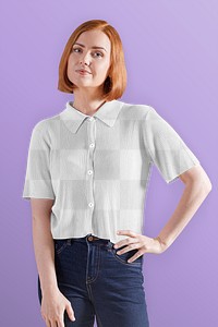 Shirt png mockup transparent, women's apparel fashion design