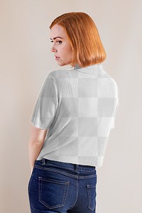 PNG shirt mockup transparent, women's apparel design