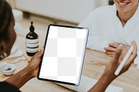 Tablet png mockup, digital device with transparent design