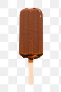 Png chocolate ice cream sticker, food photography, transparent background