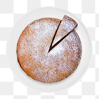 Png sponge cake sticker, food photography, transparent background