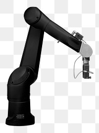 Robotic arm png, industrial technology collage element, transparent background