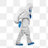Safety working png sticker, PPE suit image on transparent background