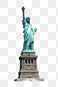 Statue of Liberty png sticker, New York's famous attraction, transparent background 