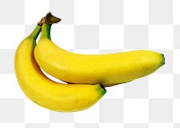 Banana bunch png clipart, yellow fruit on transparent background