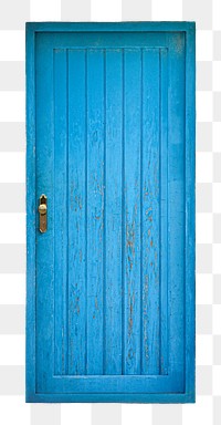 Blue rustic door  png clipart, house entrance