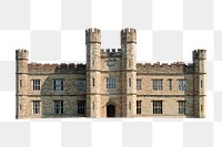 Leeds Castle png clipart, famous UK tourist attraction, transparent background