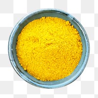 Turmeric powder png sticker, food photography, transparent background