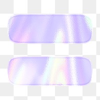 Holographic pastel equals sign png sticker purple symbol