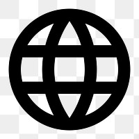 PNG Action icon, Language symbol, globe shape, filled style