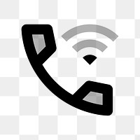 PNG Wifi Calling 1, device icon, two tone style