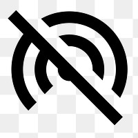 PNG Wifi Tethering Off, device icon, outline style