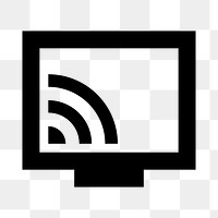 PNG Connected Tv symbol, hardware, sharp style