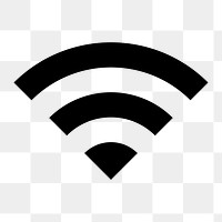 Wifi png symbol, notification icon, outline style
