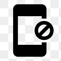 App Blocking png, action icon, filled style, transparent background