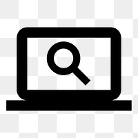 PNG Screen Search Desktop, device icon,  filled style, transparent background