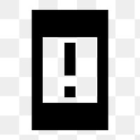 PNG Security Update Warning icon, device,  sharp style, transparent background