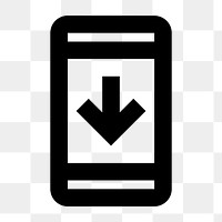 PNG System Security Update icon, outlined style, transparent background