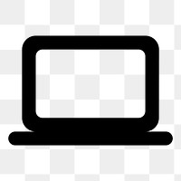 Computer PNG, hardware icon, round style, transparent background