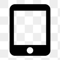 Tablet Mac PNG, hardware icon,  filled style, transparent background