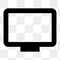 Tv PNG, hardware icon,  filled style, transparent background