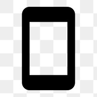 Smartphone PNG, hardware icon,  filled style, transparent background