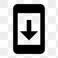 System Update PNG icon, outlined style, transparent background