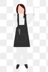 Restaurant owner png clipart, small business illustration